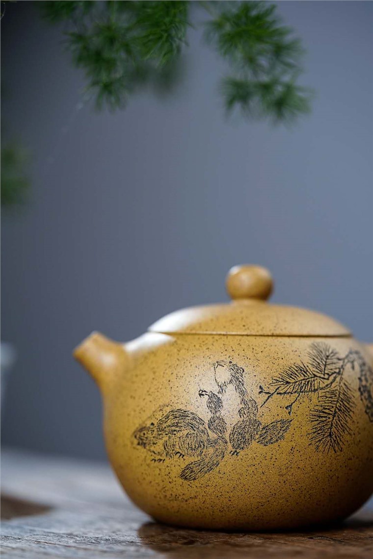 胡丽琴作品 松趣西施图片