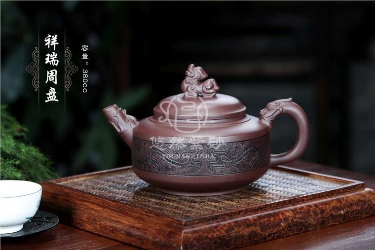 邱爽作品 祥瑞周盘图片