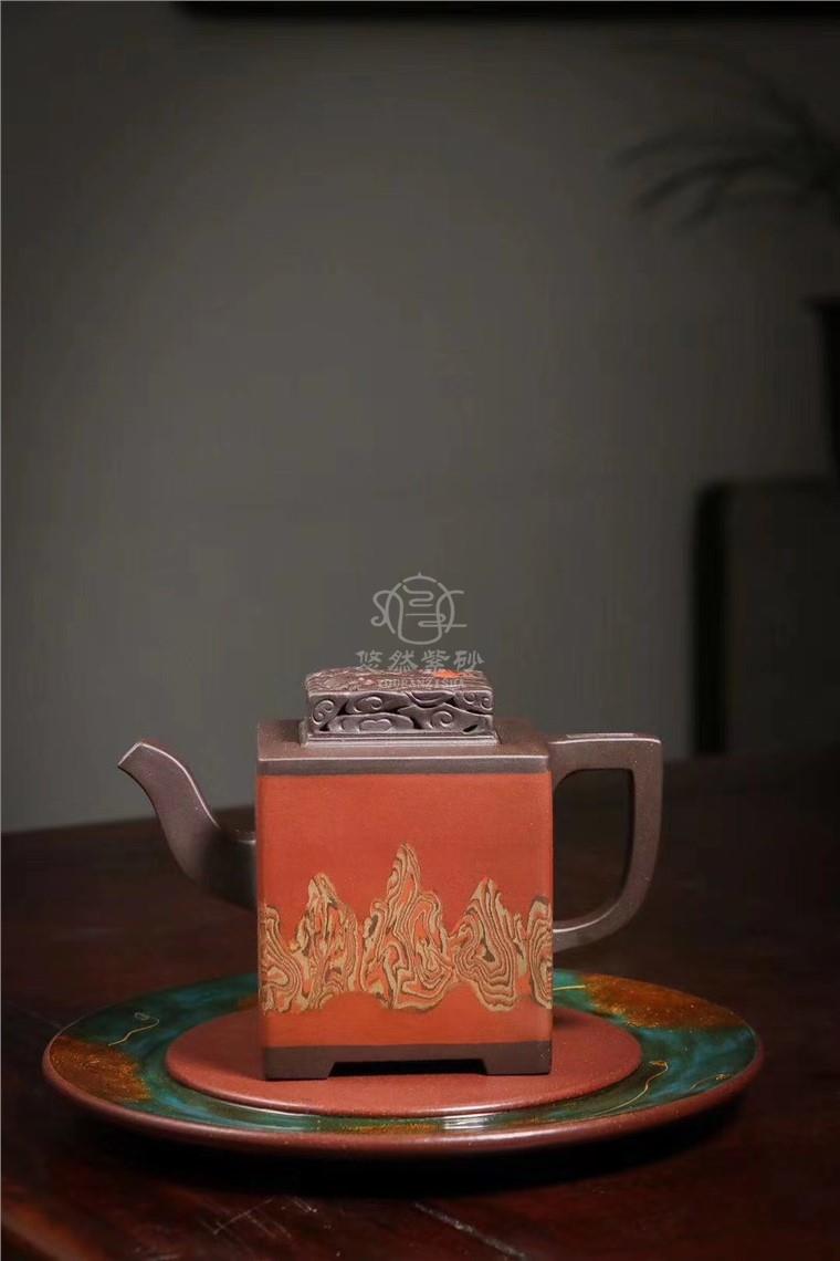孔新华作品 云山腾龙壶图片