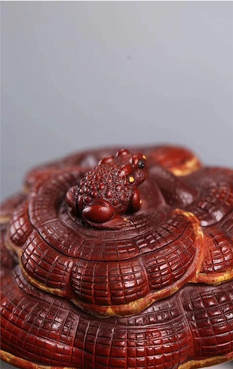 狄新陶作品 灵芝壶图片