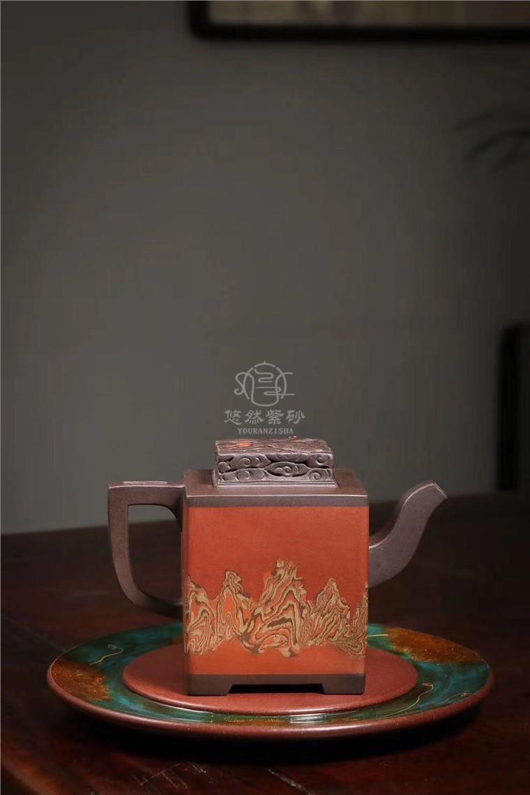 孔新华作品 云山腾龙壶图片