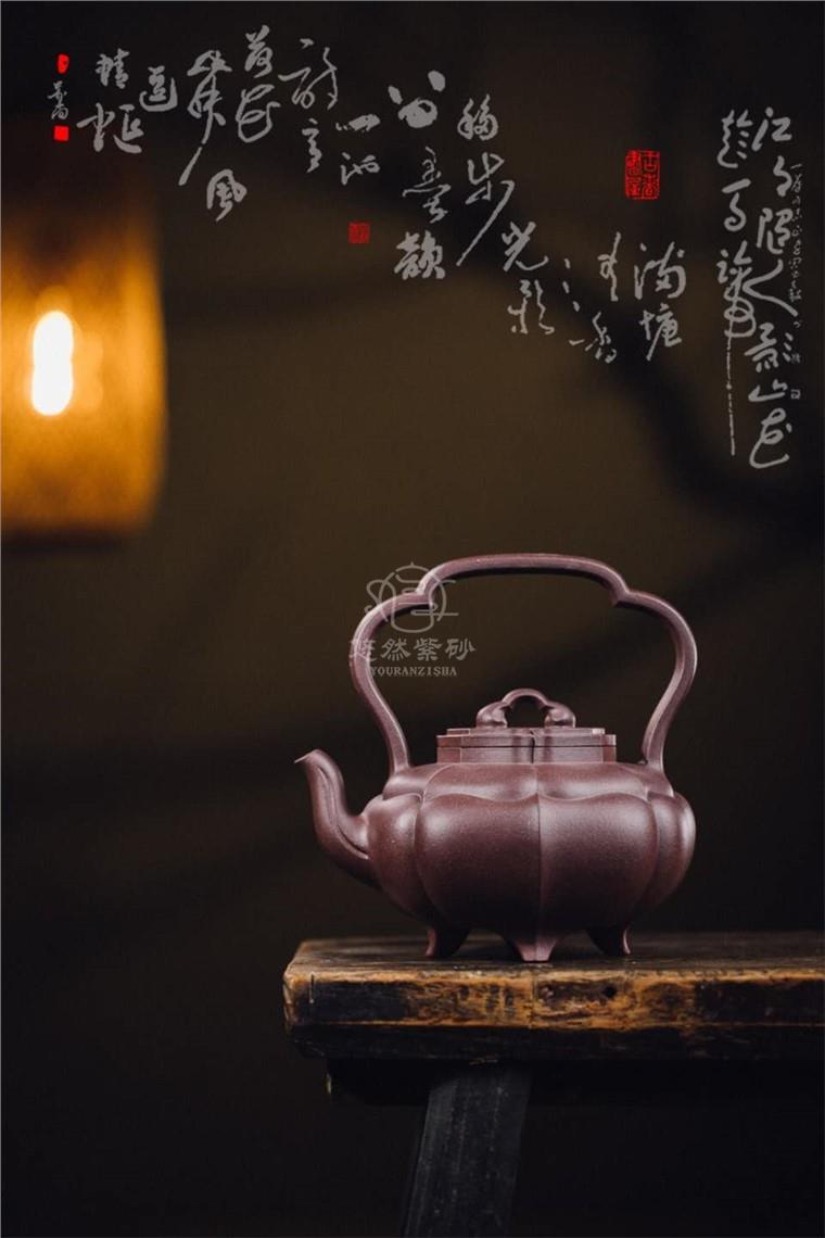 牟锦芬作品 菱花提梁图片