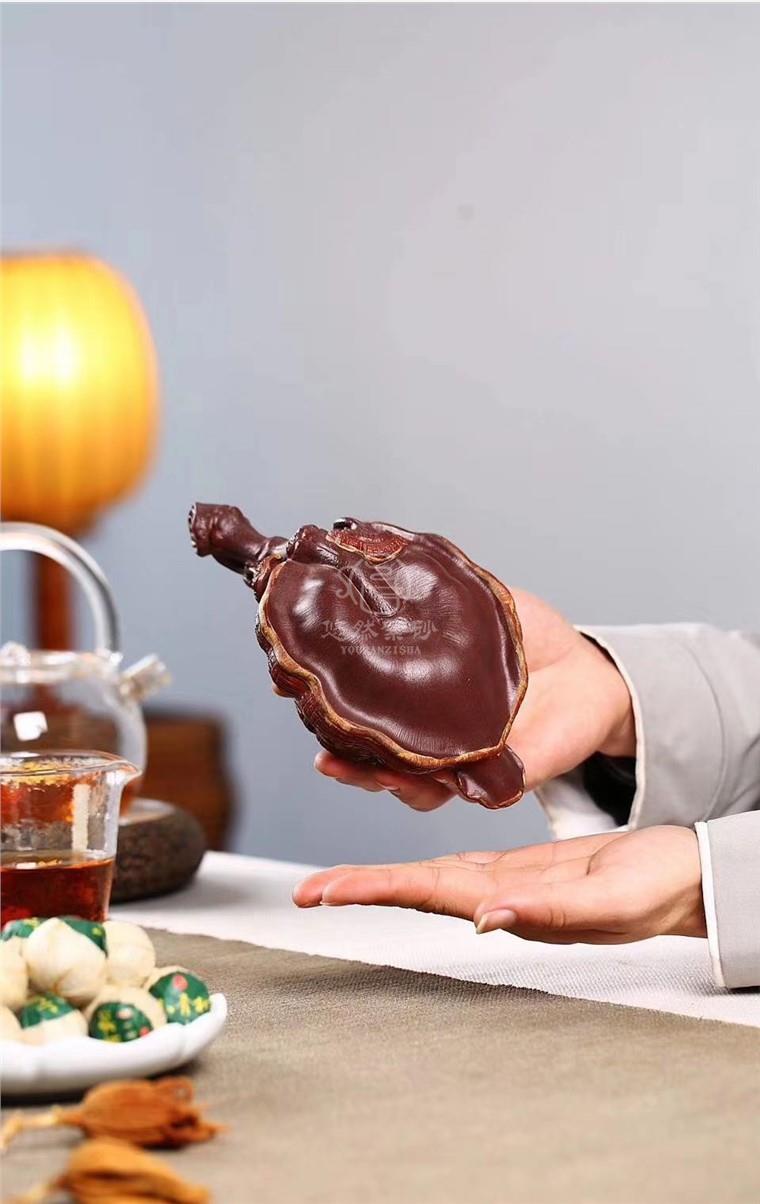 狄新陶作品 灵芝壶图片