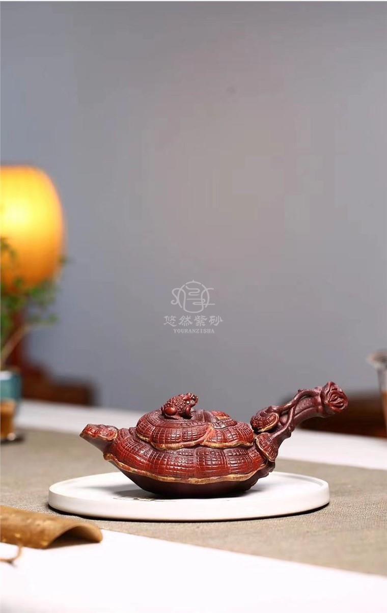 狄新陶作品 灵芝壶图片