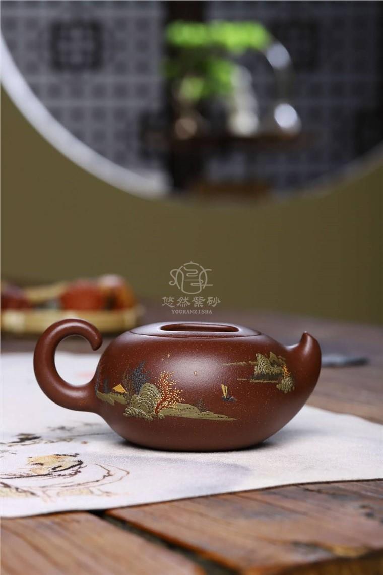 施昌作品 牛盖壶图片