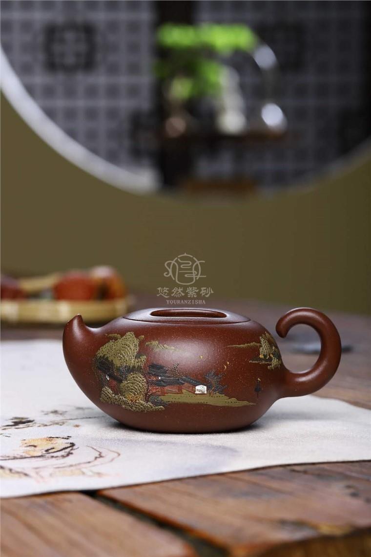 施昌作品 牛盖壶图片