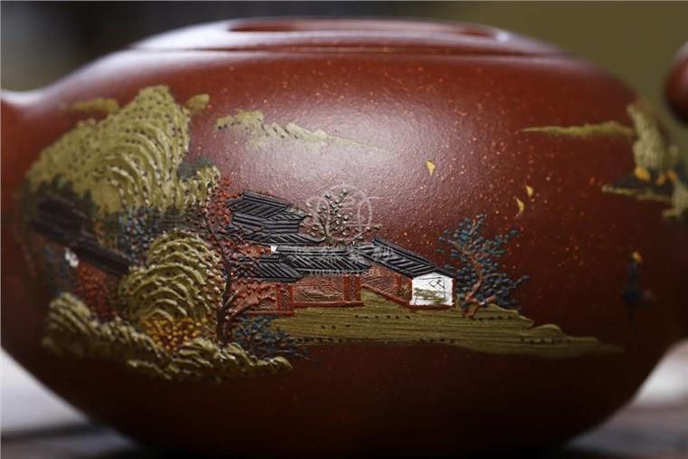 施昌作品 牛盖壶图片
