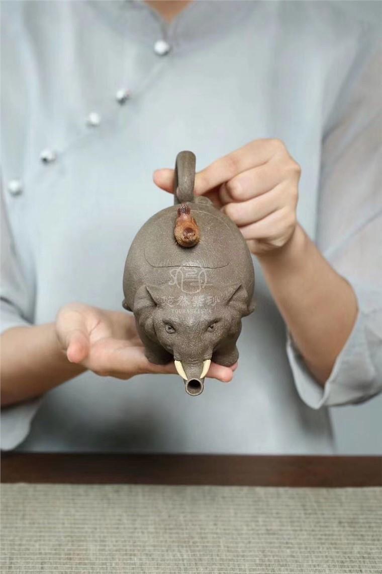 徐海龙作品 大象壶图片