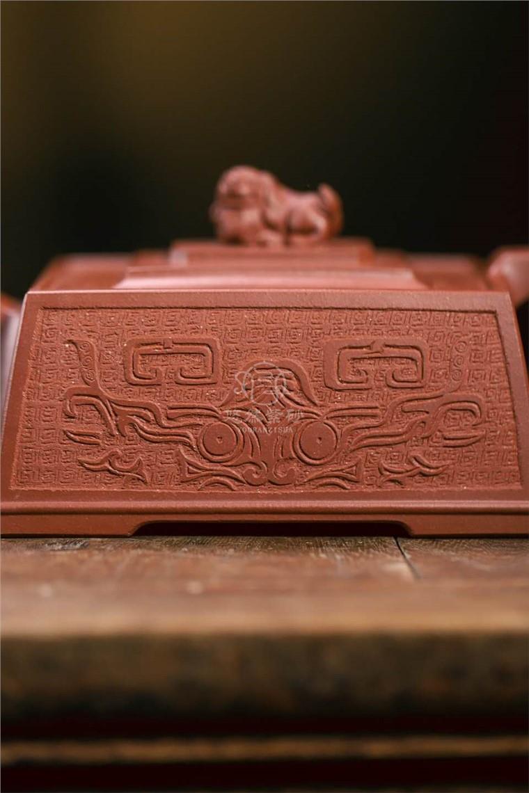 牟锦芬作品 四方狮尊图片