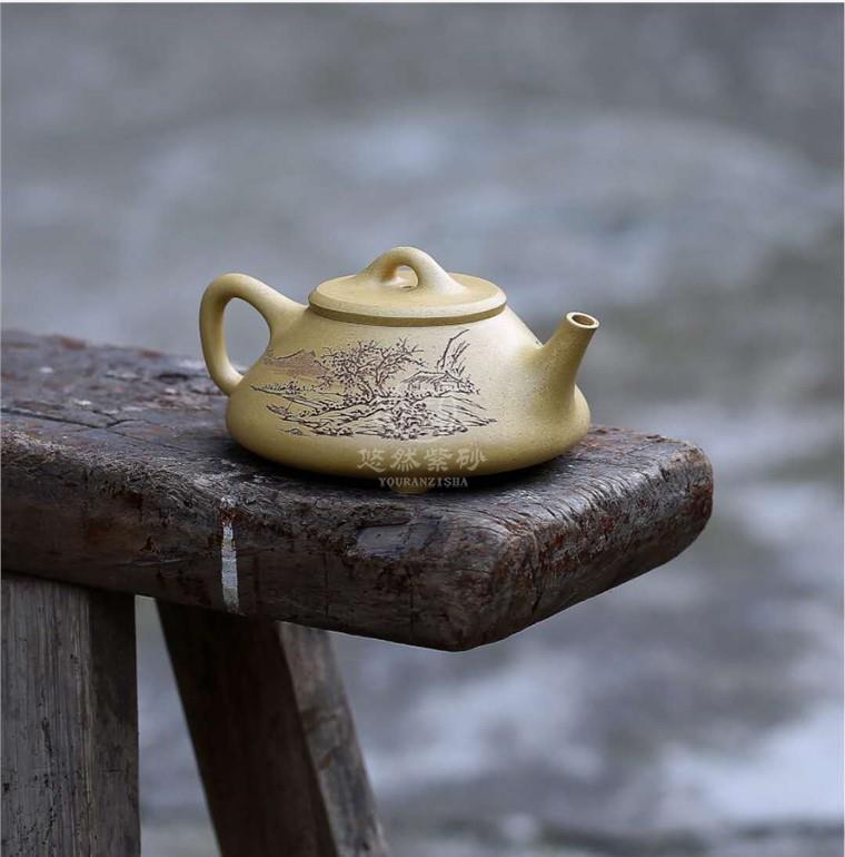 张成华作品 扁石瓢图片
