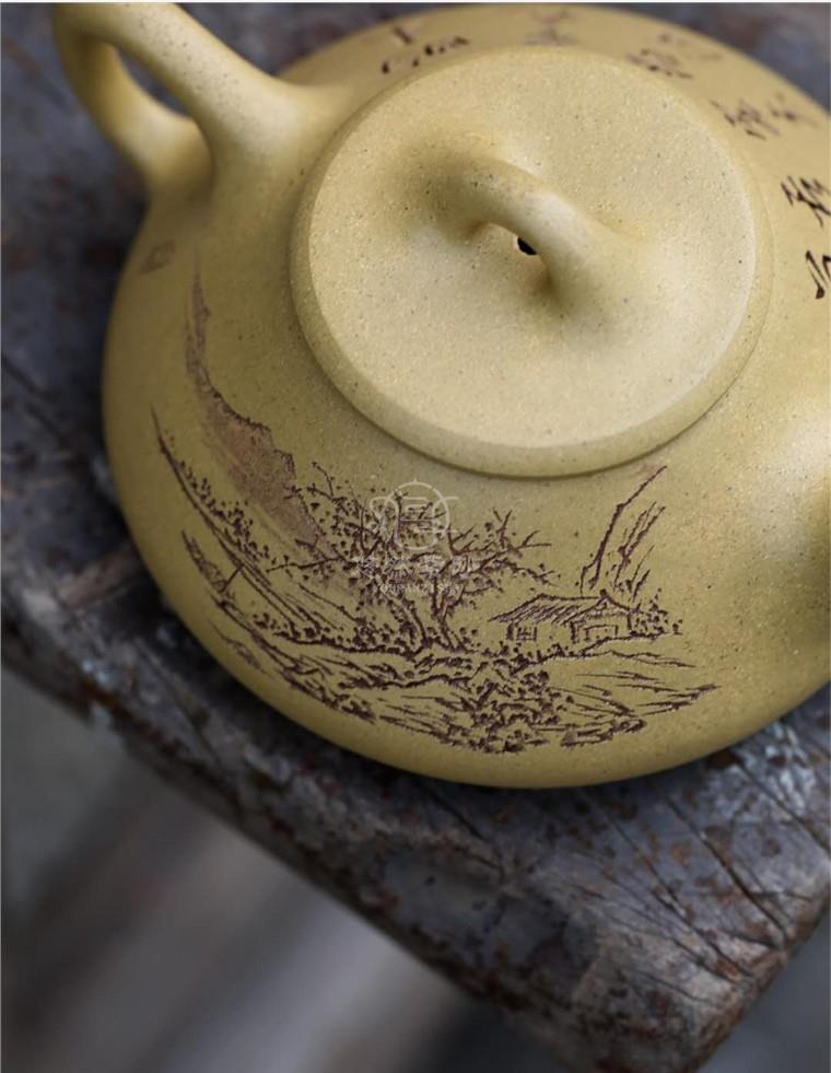 张成华作品 扁石瓢图片