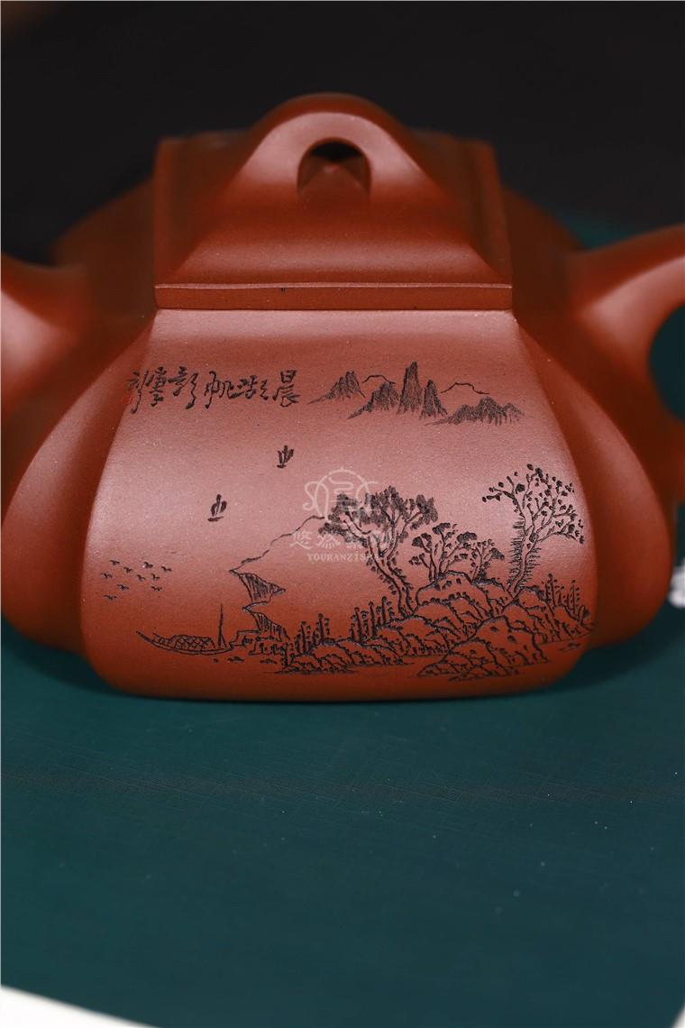 周莹作品 四方抽角石瓢图片