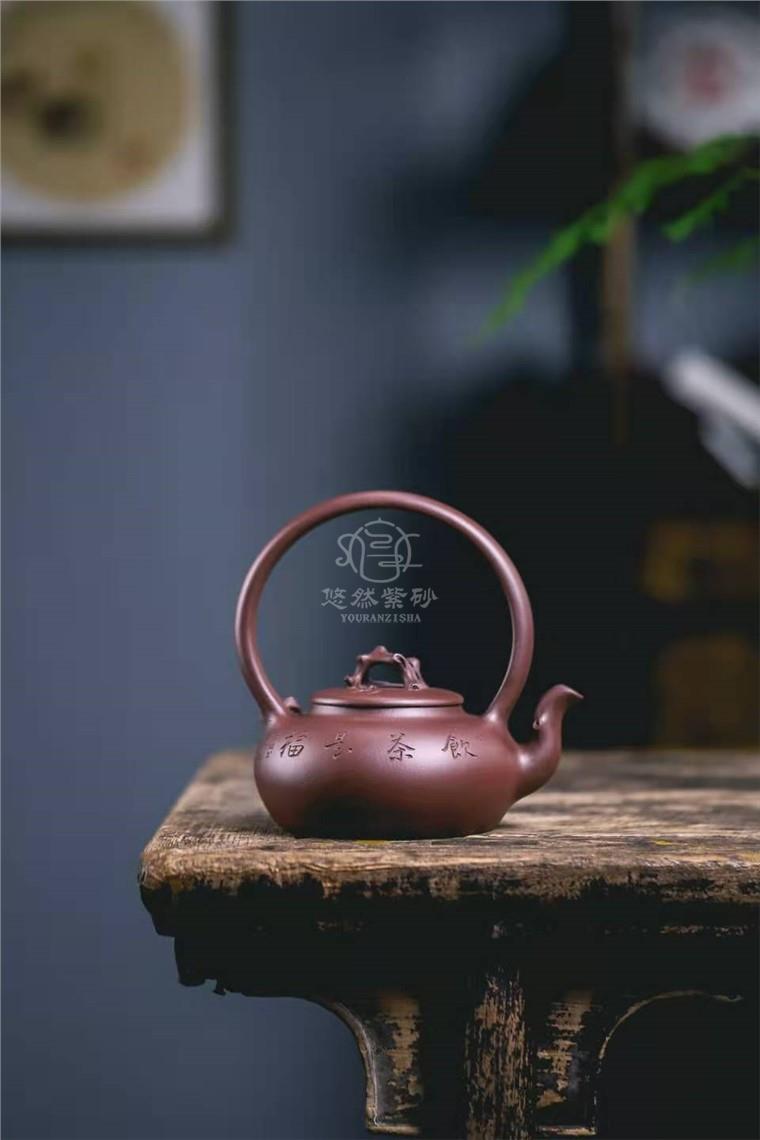 范微琴作品 葡萄提梁壶图片