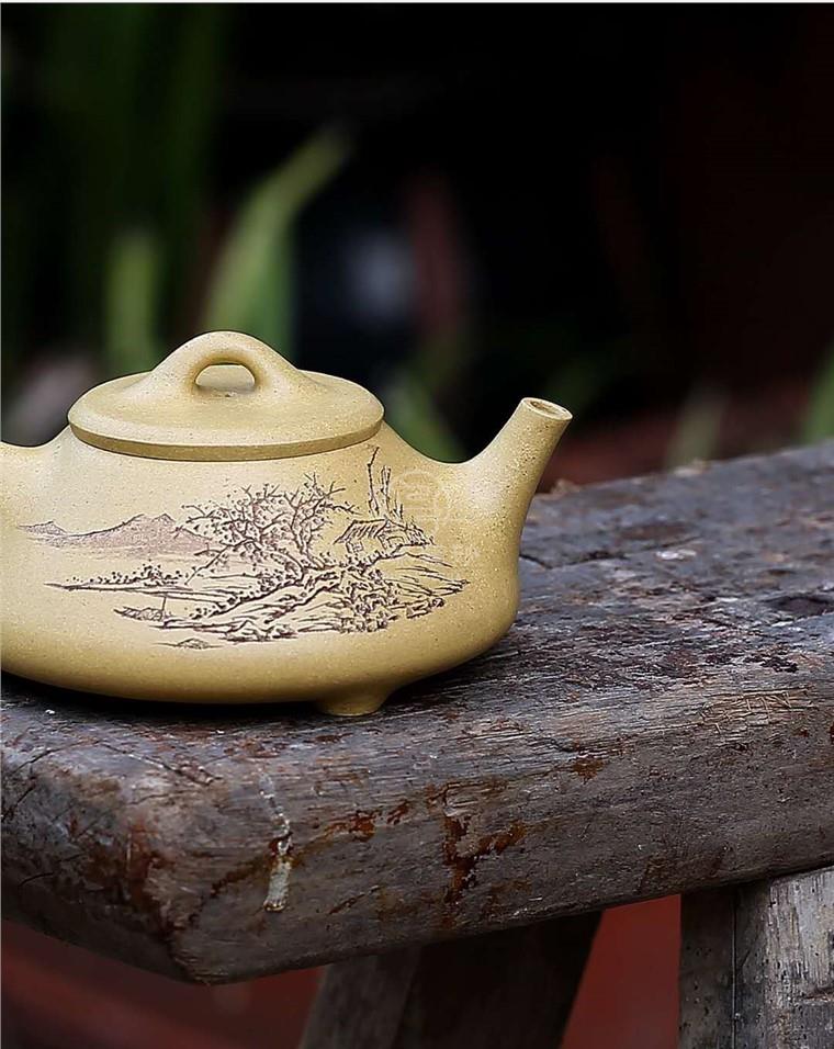 张成华作品 扁石瓢图片
