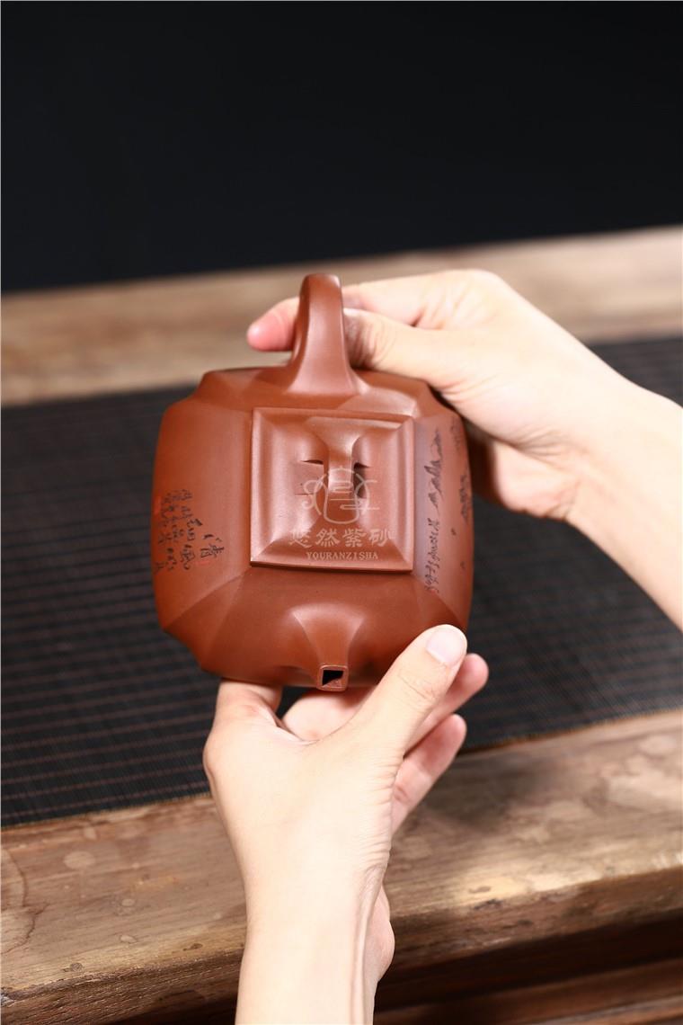 周莹作品 四方抽角石瓢图片