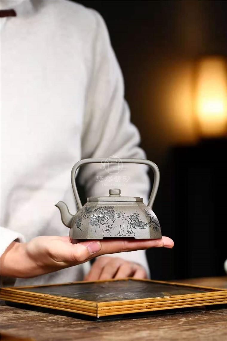 姚玲香作品 观今提梁图片