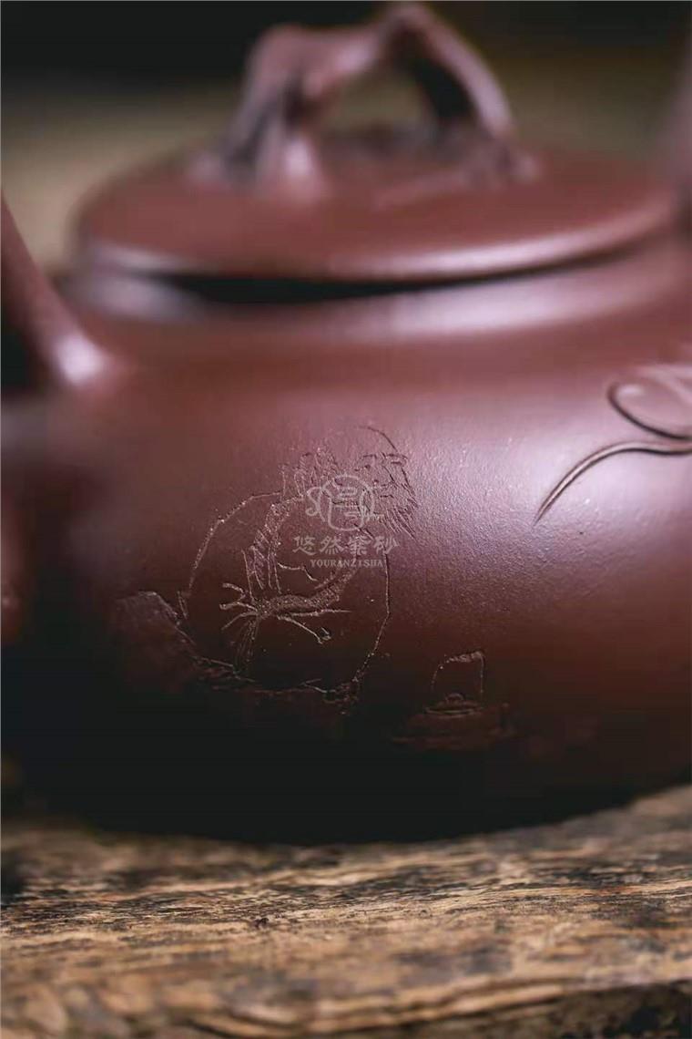 范微琴作品 葡萄提梁壶图片