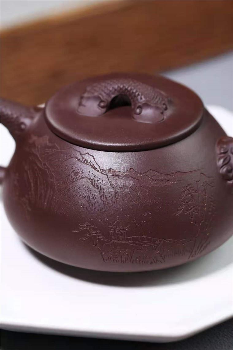 李洪明作品 螭龙石瓢图片