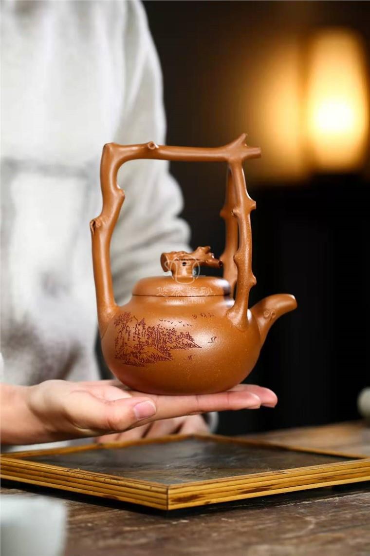 姚玲香作品 东坡提梁图片