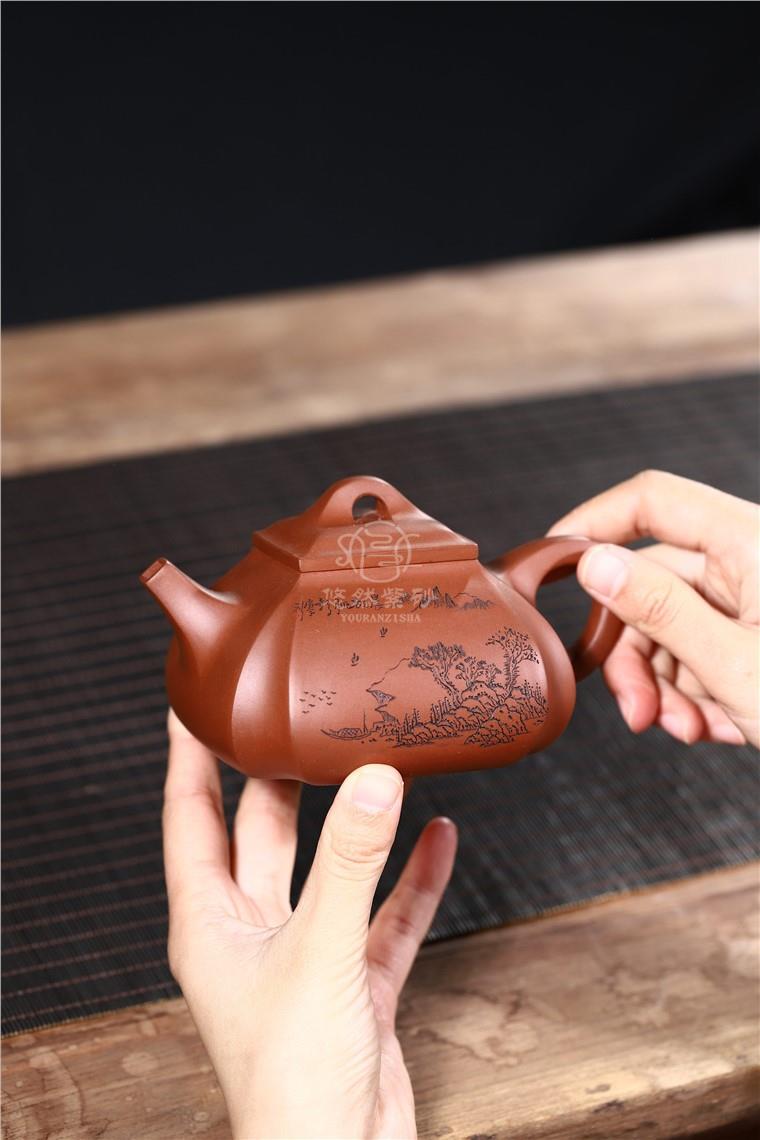 周莹作品 四方抽角石瓢图片