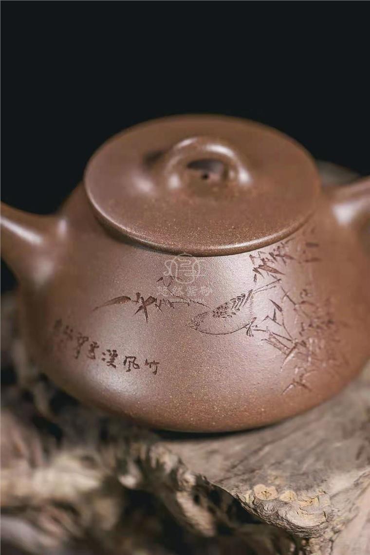牟锦芬作品 石瓢壶图片