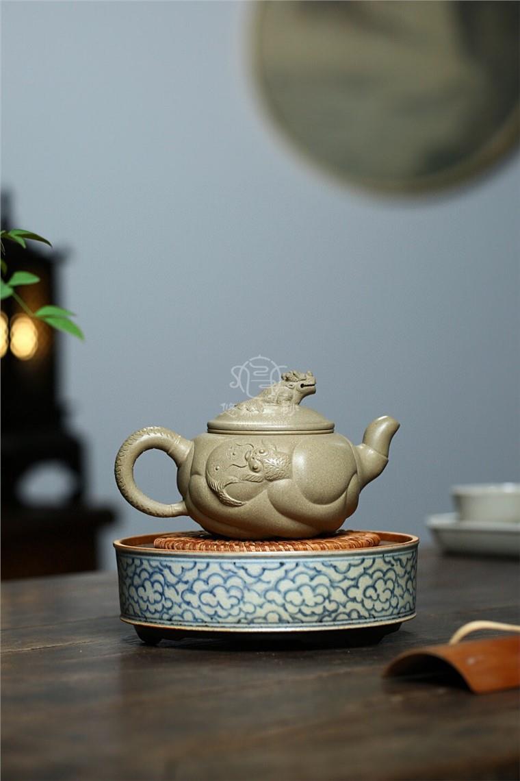 高其方作品 鱼化龙图片