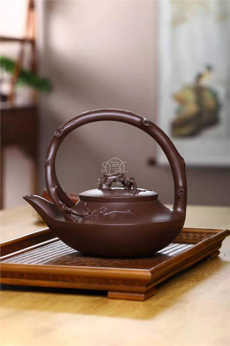 刘莹作品 梅花提梁图片