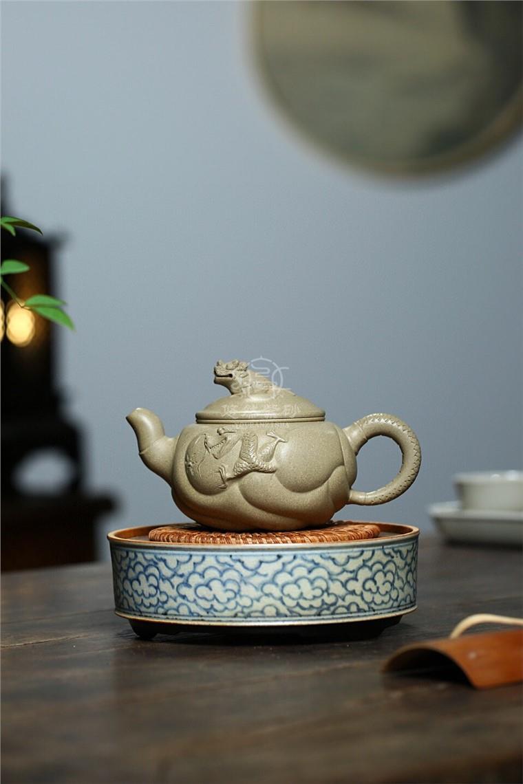 高其方作品 鱼化龙图片