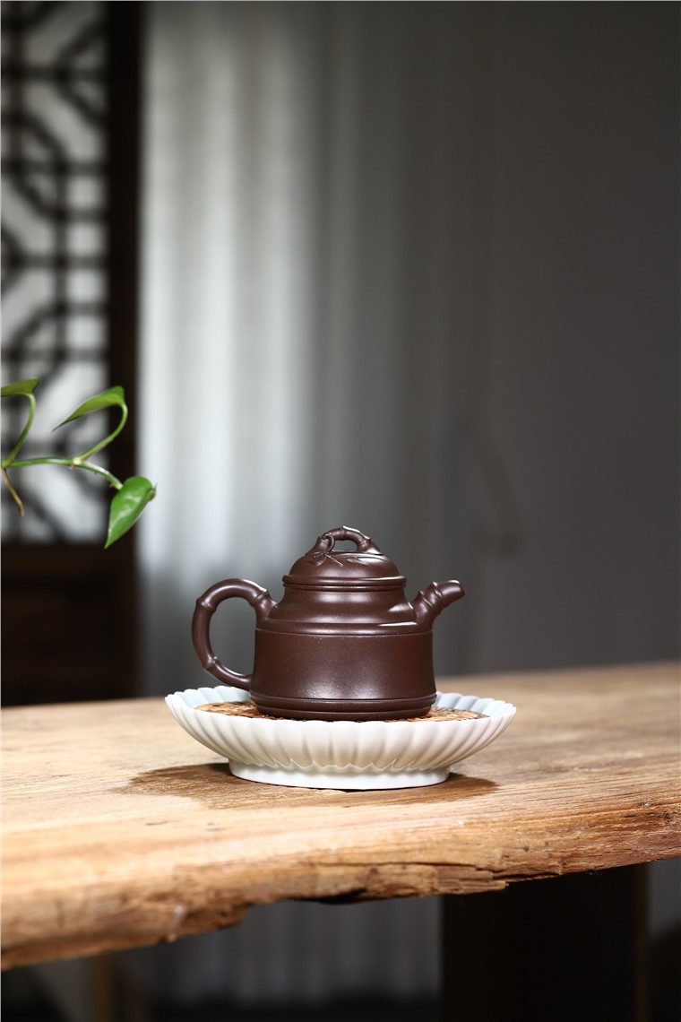 龚彧作品 双线竹鼎图片