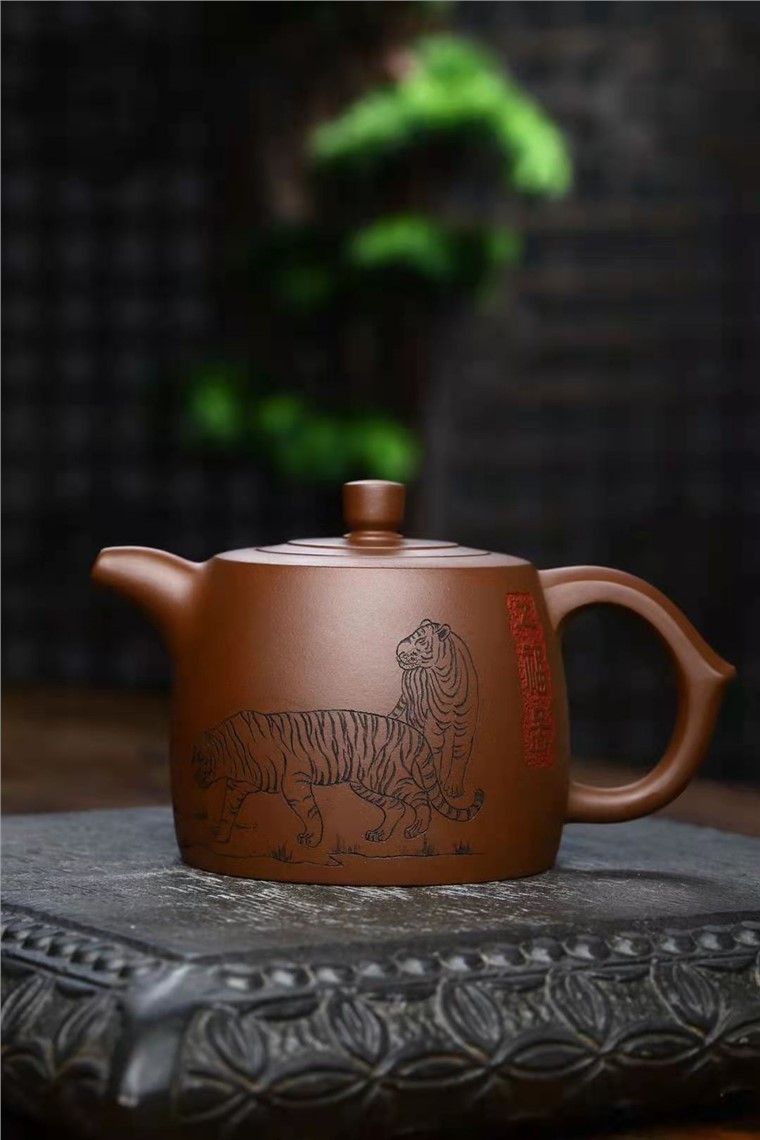 刘政作品 五虎井栏图片