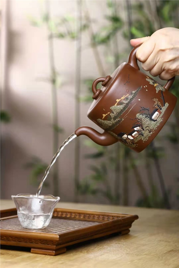 刘政作品 泥绘双圈