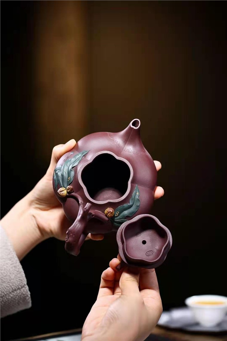 张伟军作品 小圣桃套壶图片