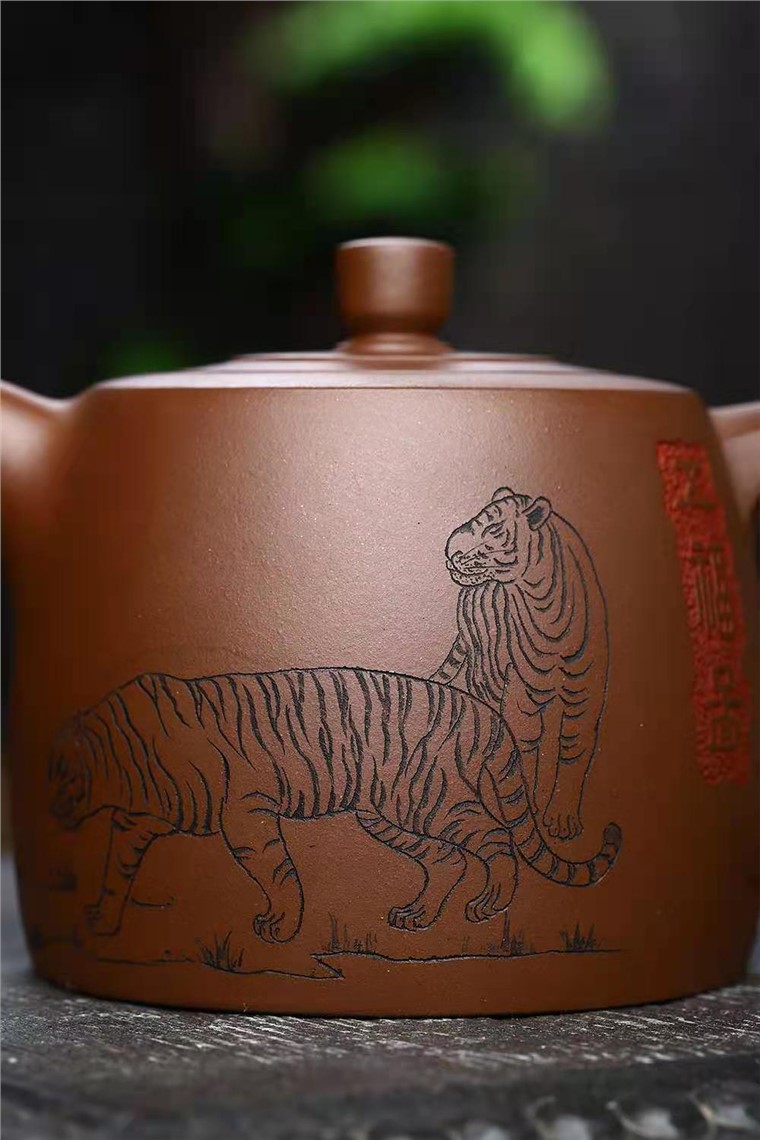 刘政作品 五虎井栏图片