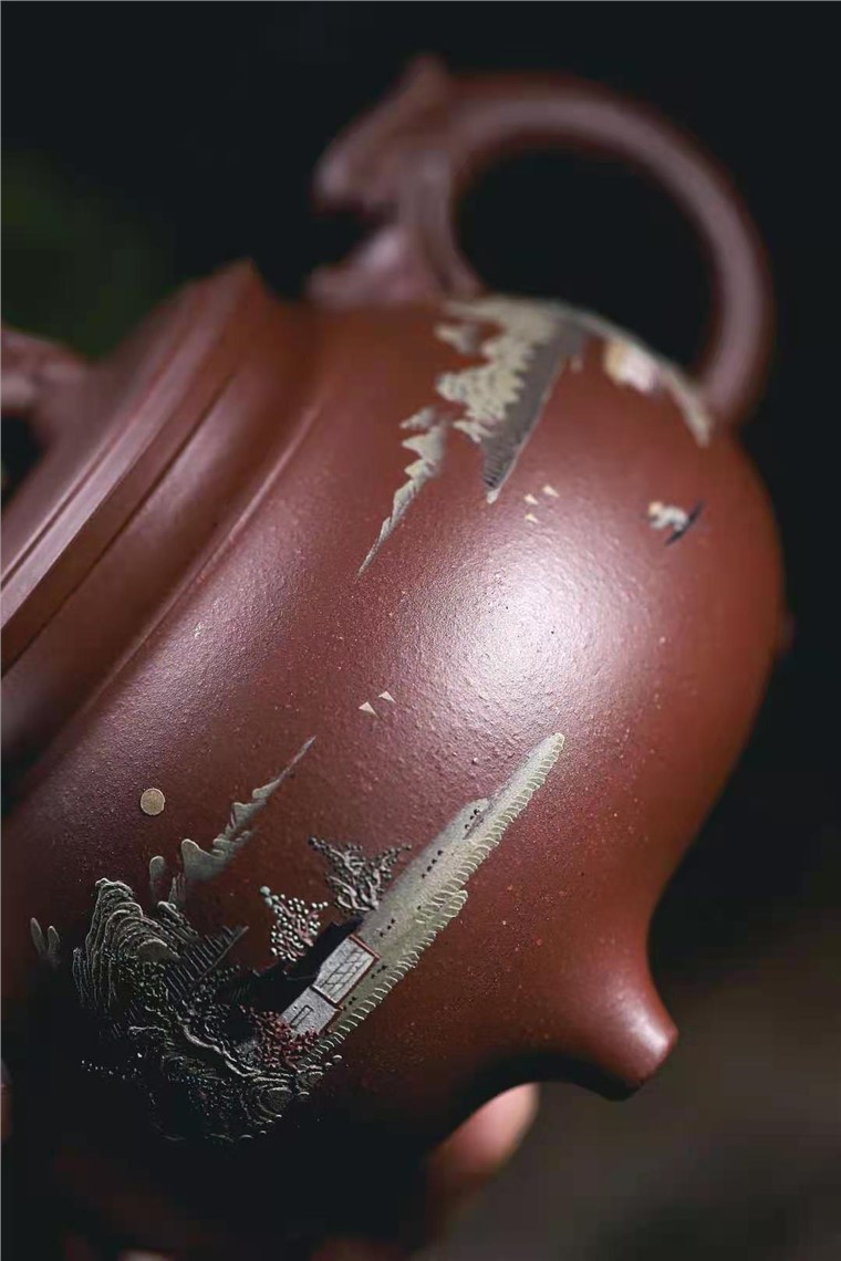 牟锦芬作品 苍龙戏水图片