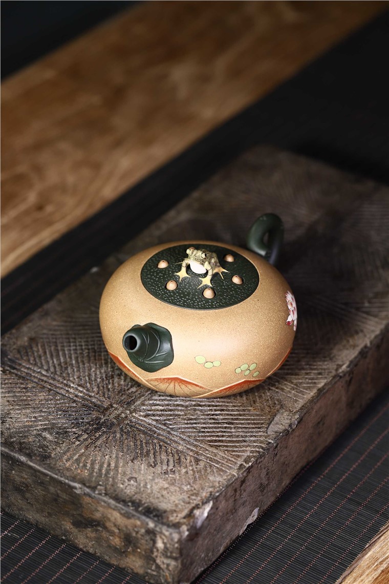 史宗娟作品 青蛙莲子图片