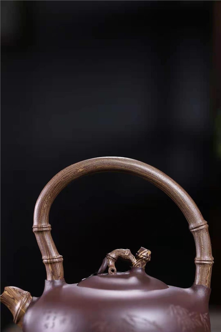 王岳龄作品 竹韵提梁图片