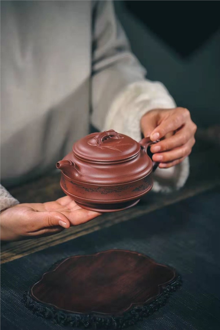 牟锦芬作品 双线竹鼓图片