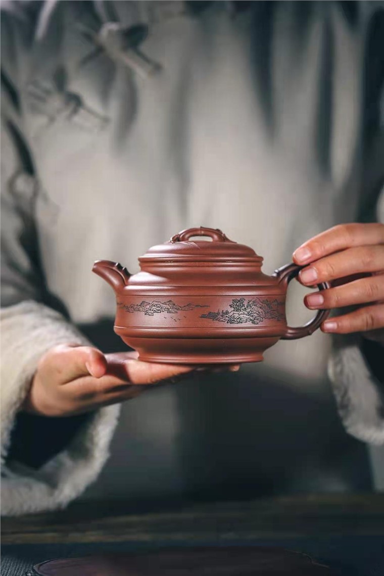 牟锦芬作品 双线竹鼓图片
