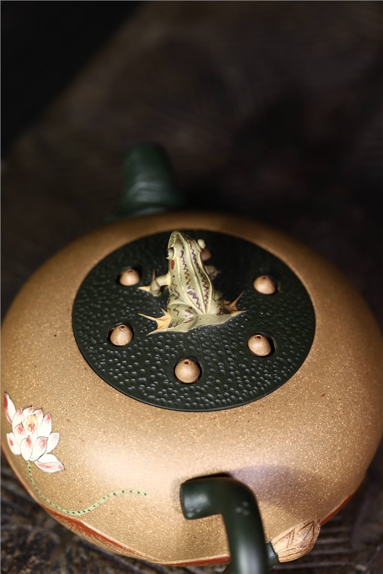 史宗娟作品 青蛙莲子图片