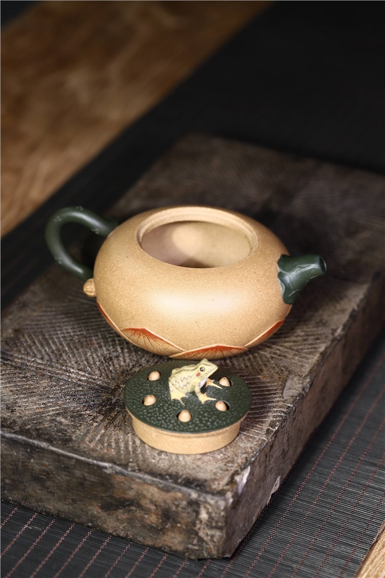 史宗娟作品 青蛙莲子图片