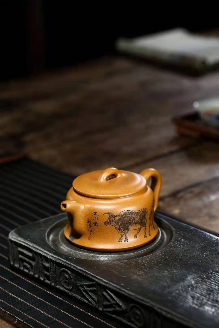 储国峰作品 五牛图图片