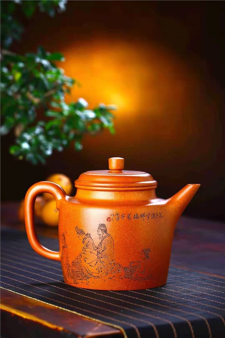 储国峰作品 孔子讲学图片