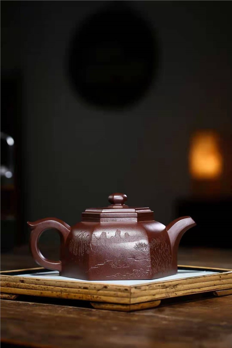 高俊作品 六方碗莲图片