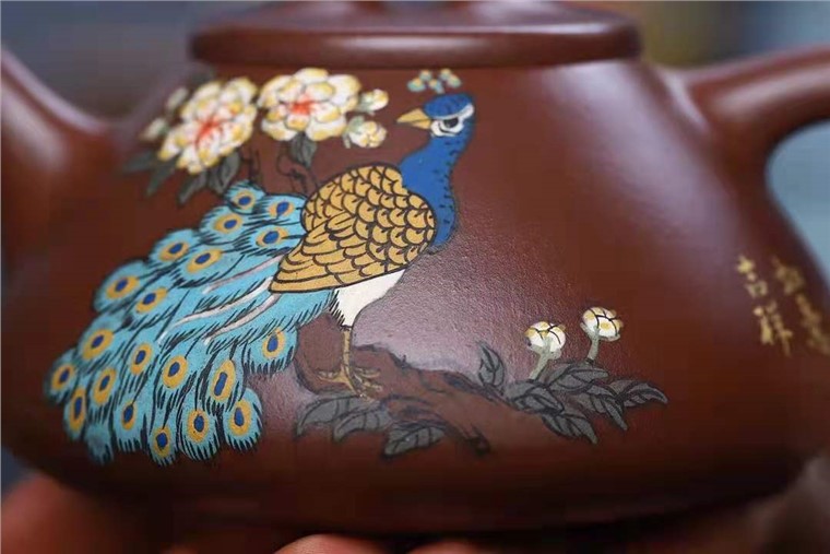 王其明作品 孔雀套组图片