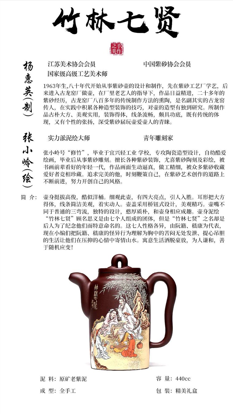 杨慧英作品 竹林七贤图片