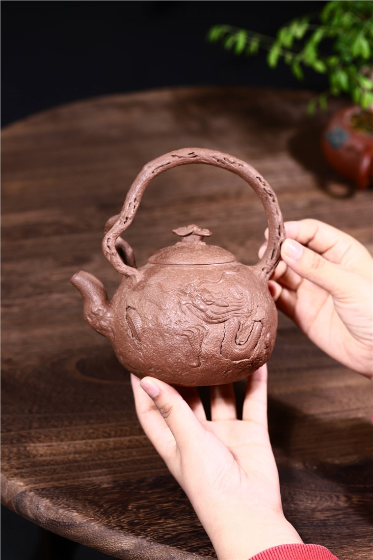 吴暗华作品 龙供春提梁图片
