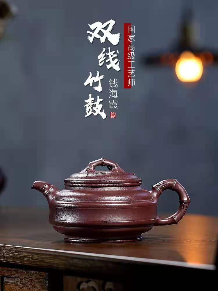 钱海霞作品 双线竹鼓图片