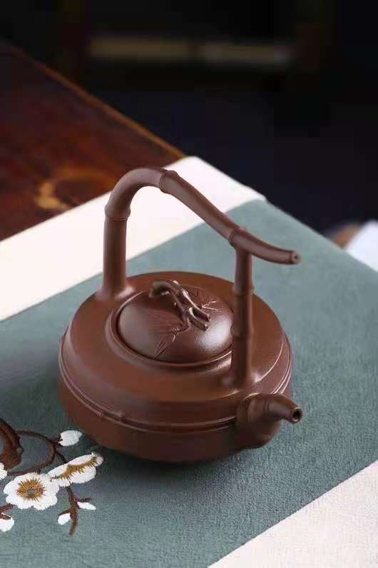 李霓作品 静竹提梁图片