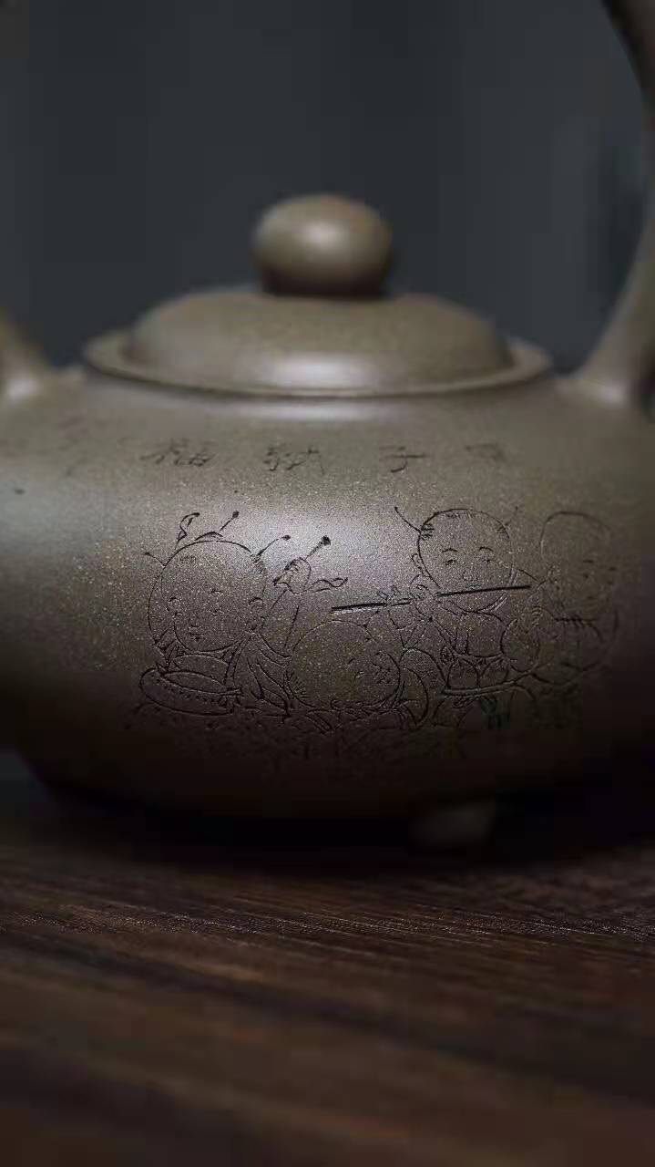 高俊作品 翠珠提梁图片