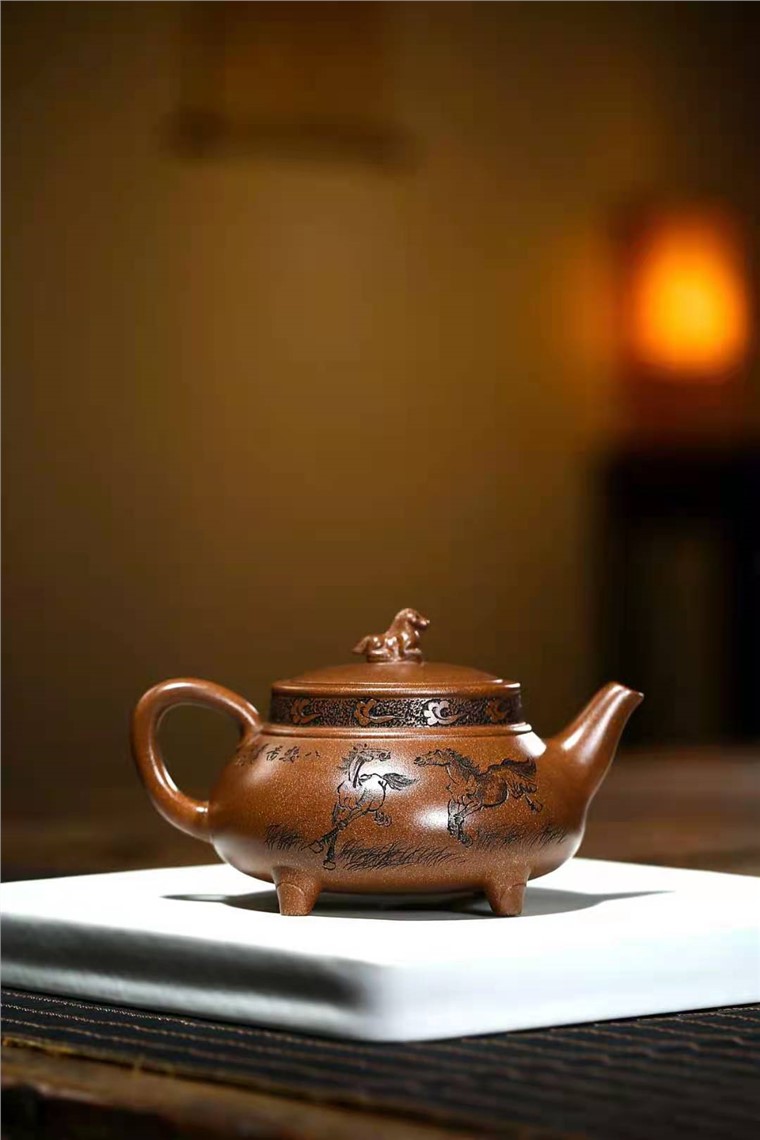 储国峰作品 八骏图图片